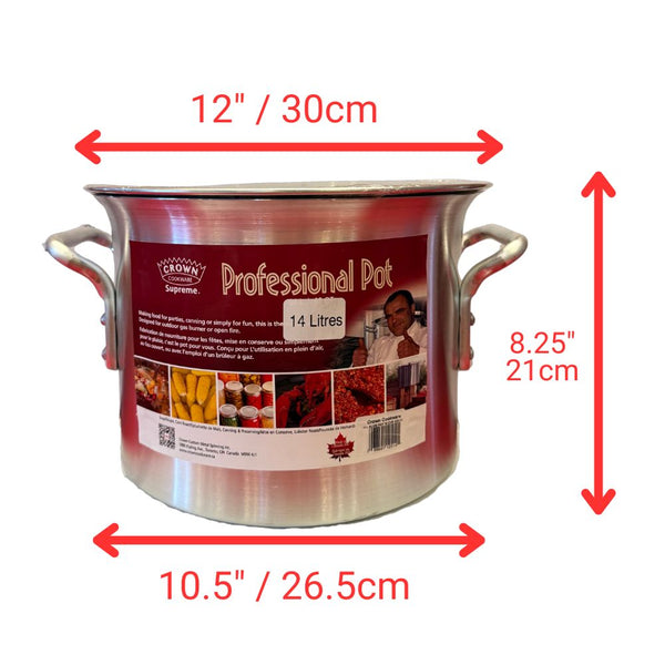 Stock Pot Aluminum, 14L, 10.75