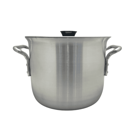 200-12010 STOCKPOT 1/8" ALUM W/COVER, 10L 10"D X 8.5"H - Crown Cookware, Canadian Made, Premium Quality, Food-Grade