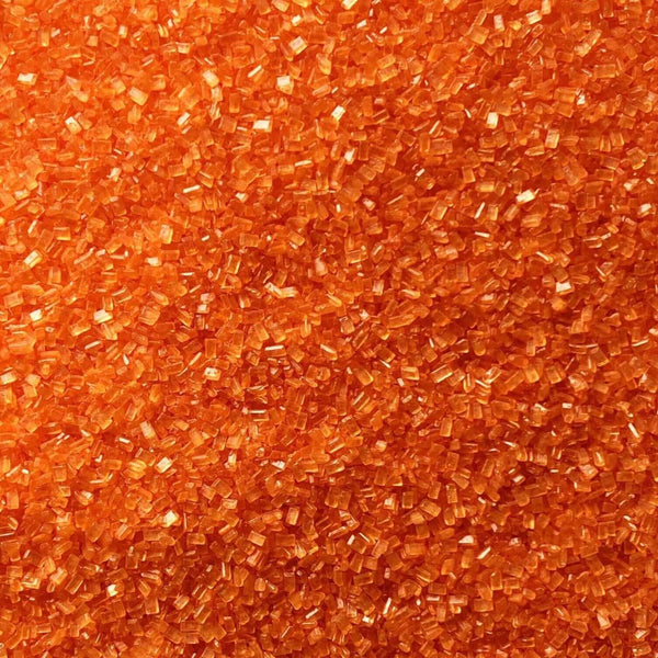 952 - 05033 SUGAR COARSE ORANGE 100G - Rock Sugar Sprinkle, Orange, Edible, McCall's