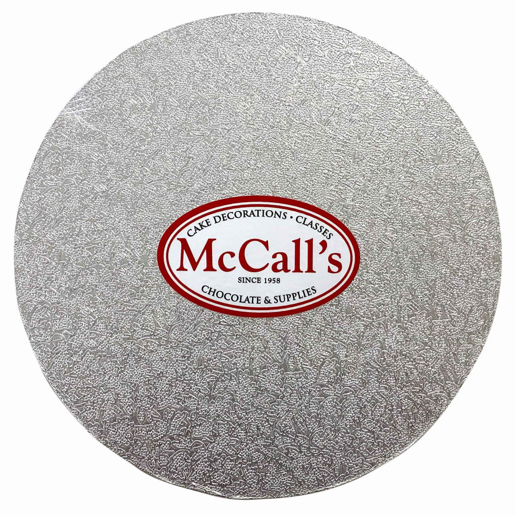 CAKE BOARDS - 3MM THICKNESS (1 PIECE) - Cake Boards, Silver, Round, 8", 10", 12", McCall's