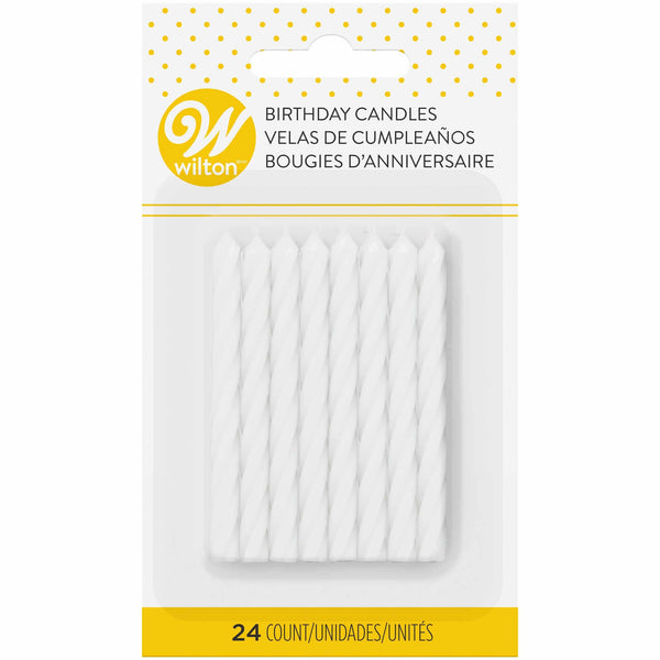 CANDLES SOLID WHITE 2.5