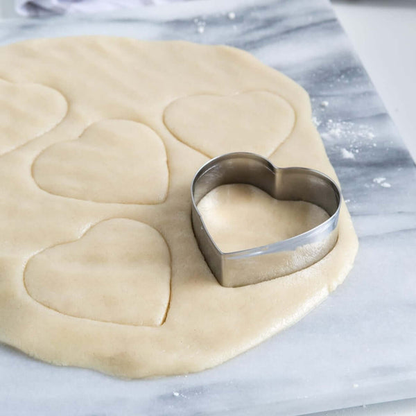 COOKIE CUTTER 1 PIECE - Pastry, Biscuit, Cookie Cutter, Heart, Stainless Steel, 7.62 cm