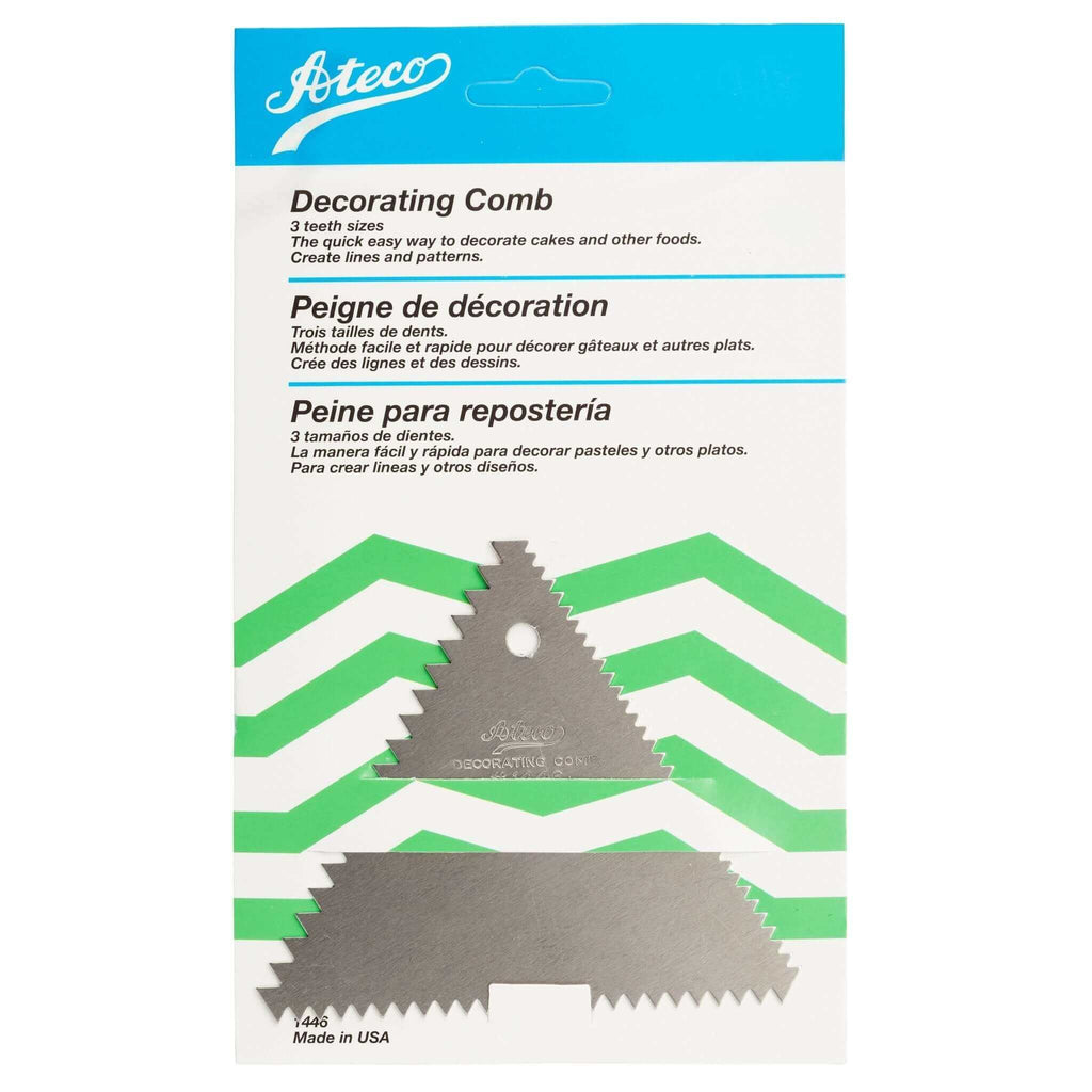 DECORATING COMB TRIANGE - Icing Comb, Cake Decoration, Stainless Steel, High-Quality, Durable