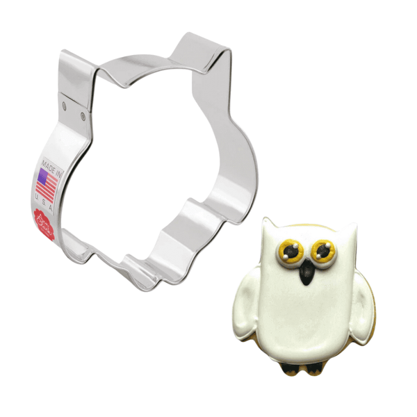 EXCLUSIVE COOKIE CUTTERS, Food-Safe American Steel, Cute Owl 3.5