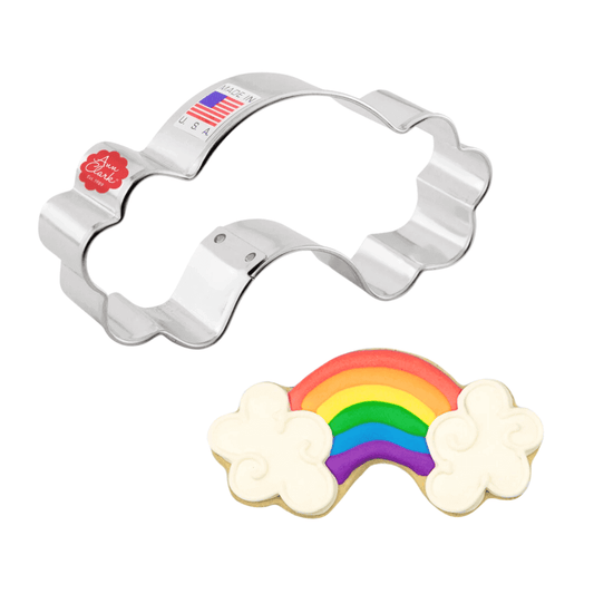 EXCLUSIVE COOKIE CUTTERS, Food-Safe American Steel, Rainbow 4" - Crown Cookware