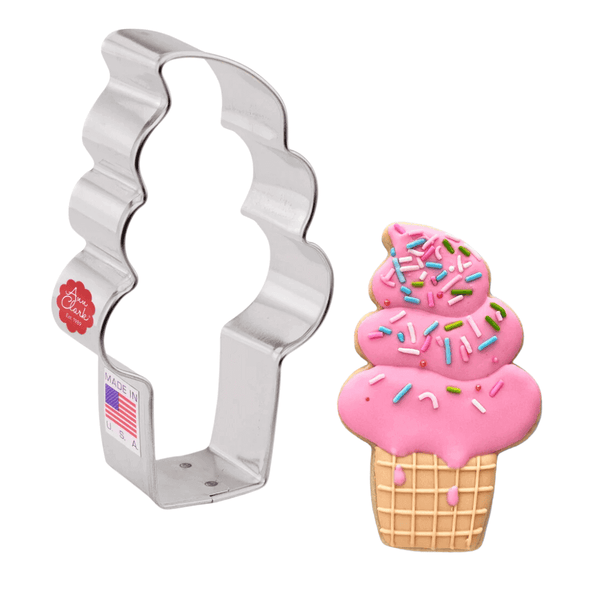 EXCLUSIVE COOKIE CUTTERS, Food-Safe American Steel, Soft-Serve Ice Cream 4