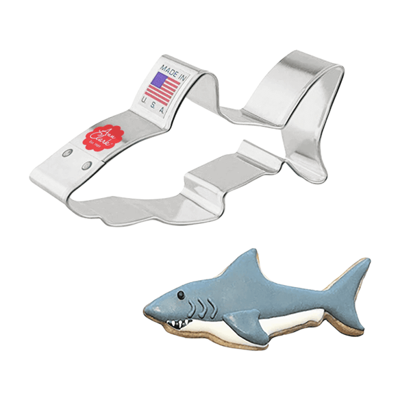 EXCLUSIVE COOKIE CUTTERS, Food-Safe American Steel, White Shark 4