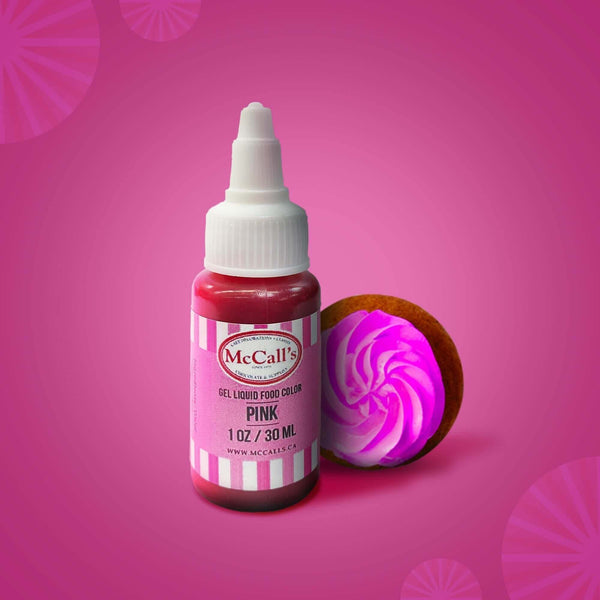 FOOD COLOURING GEL - Gel Food Colour, Pink, Vibrant, High-Quality, McCall's