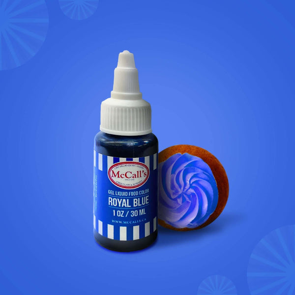 FOOD COLOURING GEL - Gel Food Colour, Royal Blue, Bright, High-Quality, McCall's