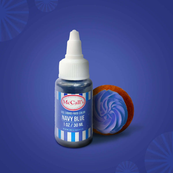 FOOD COLOURING GEL - Gel Food Colour, Navy Blue, Concentrated, High-Quality, McCall's 