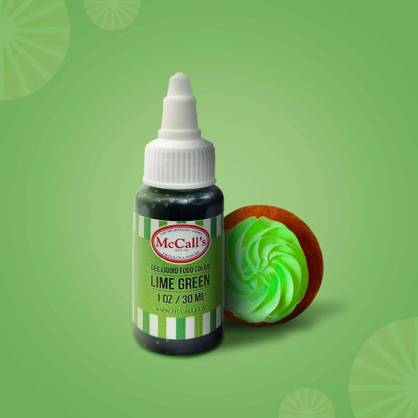 FOOD COLOURING GEL - Gel Food Colour, Lime Green, Vibrant, High-Quality, McCall's