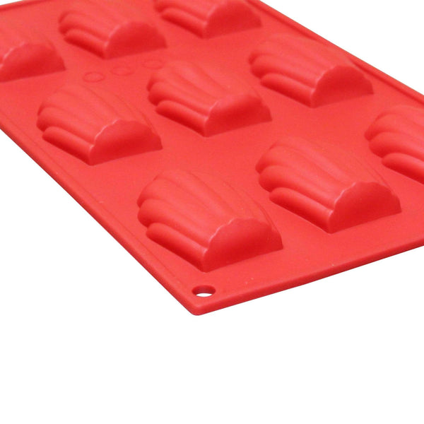 MADELEINE HIGH HEAT SILICONE BAKING MOLDS, 9 CAVITIES - 1OZ - French Sponge Cake Mold, Non-Stick, Versatile 