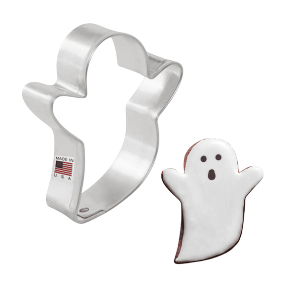 Mini Ghost Cookie Cutter, Food-Safe American Steel, 2 1/4