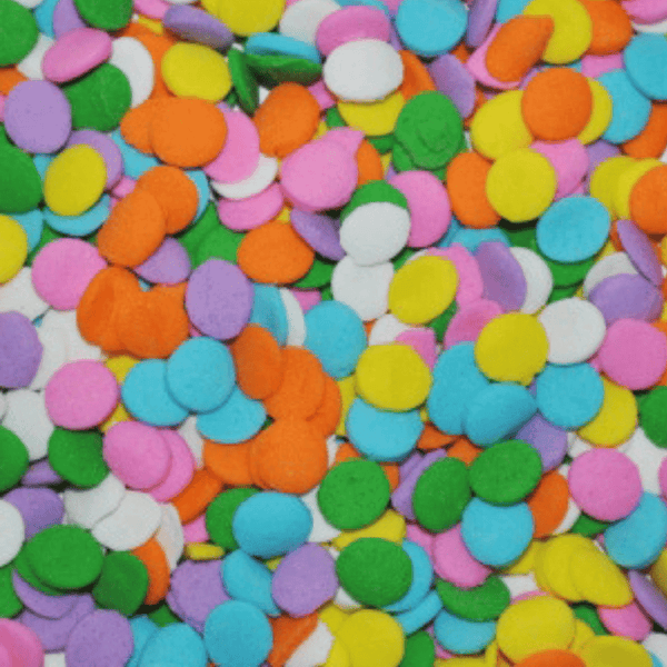 QUINS CONFETTI RAINBOW LARG 60G 1/4