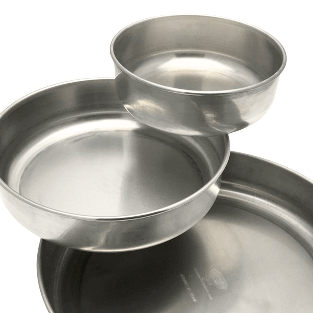 ROUND ALUMINIUM PANS WITH ROUNDED BOTTOMS, 3" HEIGHT, Made in Canada - Crown Cookware