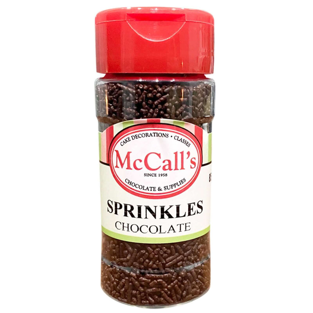 SPRINKLES CHOCOLATE 85G - Sprinkles, Chocolate Flavour, Decadent, Rich, McCall's