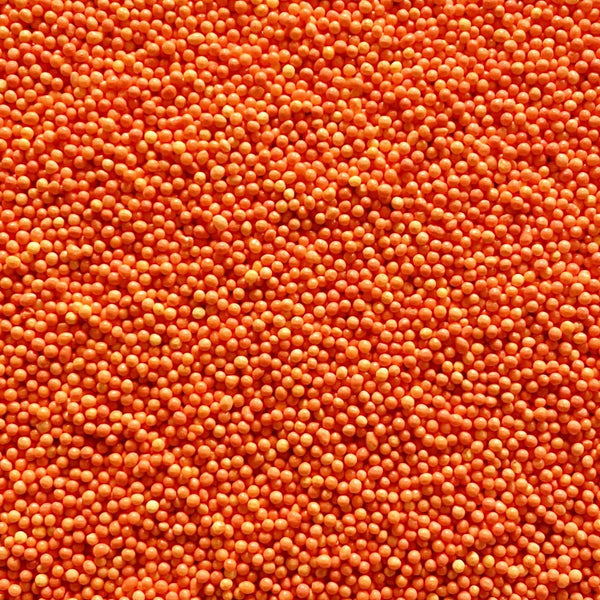 SPRINKLES NON PAREIL ORANGE 100G -Orange Sprinkles, Vibrant, Round, Crunchy, Bright, McCall's 