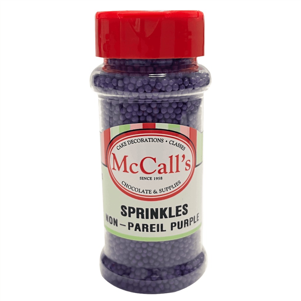 SPRINKLES NON - PAREIL PURPLE 100G - Sprinkles, Edible, Purple Balls, High-Quality, Vibrant, McCall's