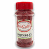 SPRINKLES NON PAREIL RED 100G - Sprinkles, Edible, Red Balls, High-Quality, Vibrant, McCall's