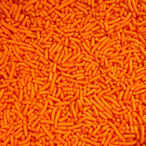 SPRINKLES ORANGE 80G -Orange Jimmies, Baking Decoration, McCall's, Edible, Sprinkles, 