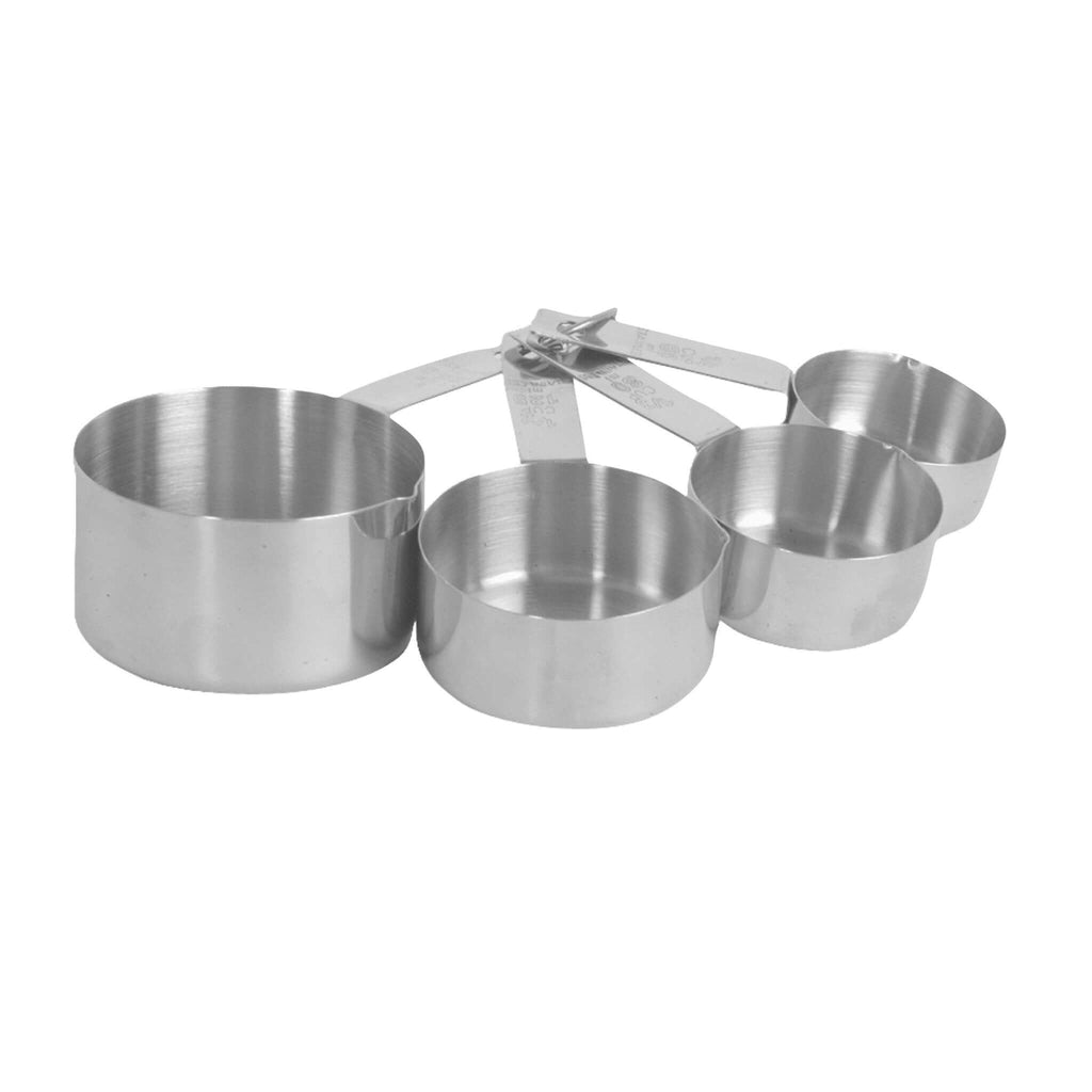 SS MEASURING CUP 1/4, 1/3, 1/2, and 1 cup - High-Quality, Stainless Steel, Durable, Measuring Cups, 1/4, 1/3, 1/2, and 1 cup