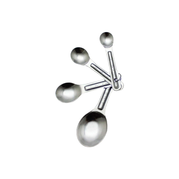 SS MEASURING SPOON 1/4, 1/2, 1 TSP, 1 TBSP - High-Quality, Stainless Steel, Durable, Measuring Spoons, 1/4 tsp, 1/2 tsp, 1 tsp, and 1 tbsp