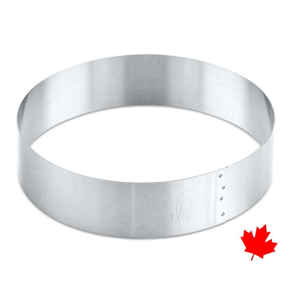 Stainless Steel Cake Rings in 2 to 2.75 inch heights for professional baking and cake molding, durable - Crown Cookware