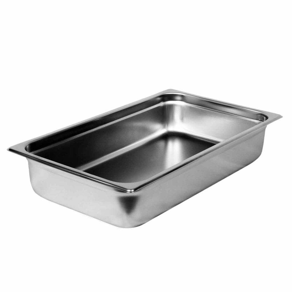 STAINLESS STEEL FULL SIZE HOTEL PANS/ANTI - JAM PANS (20 - 3/4 INCH X 12 - 3/4 INCH) - Base of product - Crown Cookware