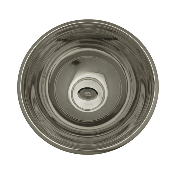 STAINLESS STEEL MIXING BOWL - INSIDE VIEW - Crown Cookware