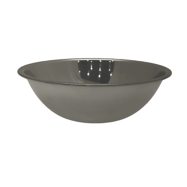 STAINLESS STEEL MIXING BOWL - SIDE VIEW - Crown Cookware