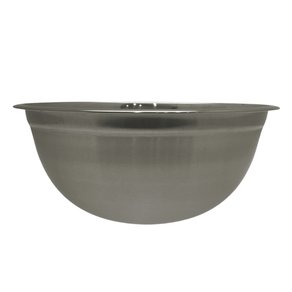 STAINLESS STEEL MIXING BOWL - SIDE VIEW - Crown Cookware