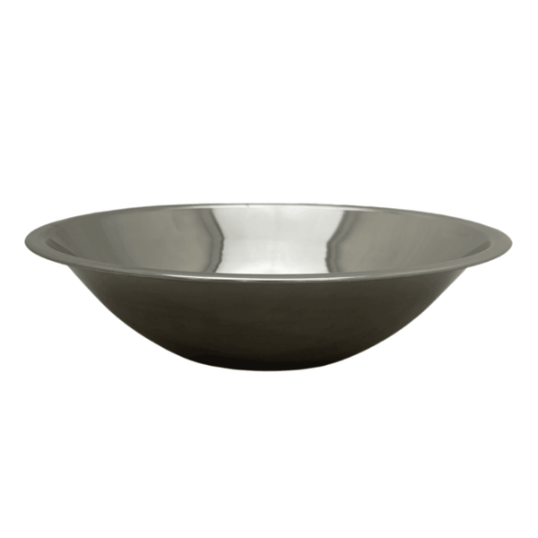 STAINLESS STEEL MIXING BOWL - SIDE VIEW - Crown Cookware