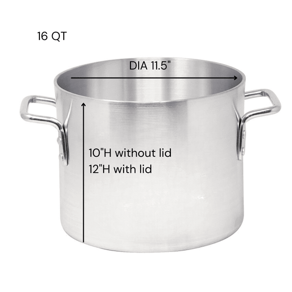 STAINLESS STEEL BRAIZER POTS, TWO SIDE HANDLES, SIDE VIEW WITHOUT LID (10