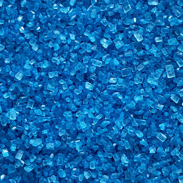 SUGAR COARSE BLUE 100G - Rock Sugar Sprinkle, Blue, Edible, McCall's