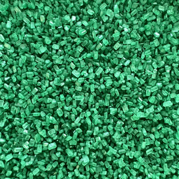 SUGAR COARSE GREEN 100G - Rock Sugar Sprinkle, Green, Edible, McCall's