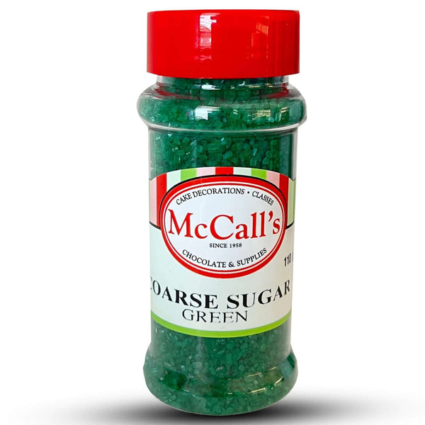 SUGAR COARSE GREEN 100G - Sprinkles, High-Quality, Radiant, McCall's 