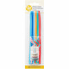 WILTON STRAIGHT & CURLY CANDLES 20PKG - Birthday Candles, Multi-Colour, Assorted, Curly, Straight, 20 pack