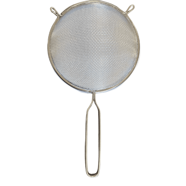 100-62216 STRAINER MESH STAINLESS WIRE HANDLE 16CM - Crown Cookware