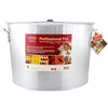 Low Stock Pot Braziers 106 Q / 100L - Durable stainless steel with a low profile, perfect for even cooking and large quantities - FRONT VIEW - Crown Cookware