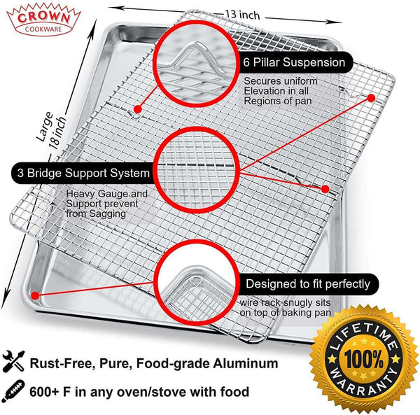 Baking Sheet with Rack, 13 x 18