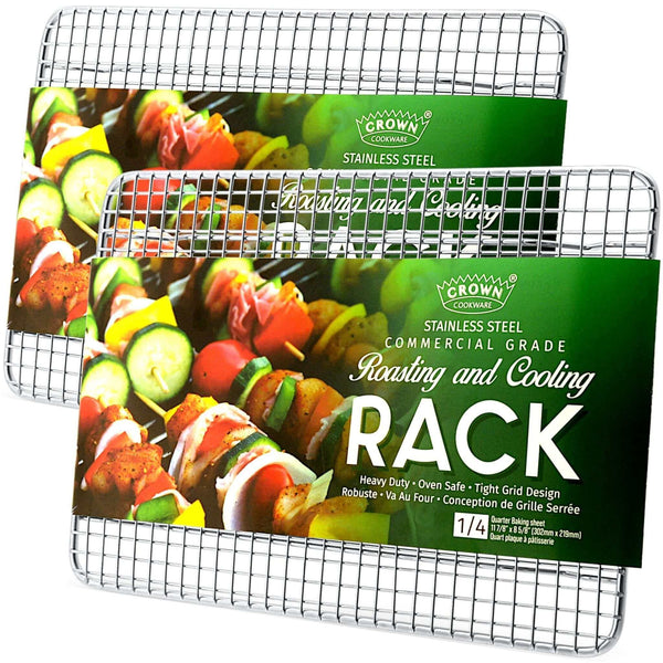 Metal cooling rack for baking and roasting, perfect for cooling baked goods or roasting meat - Crown Cookware