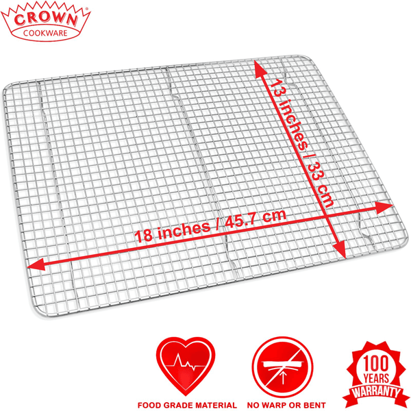 Metal cooling rack for baking and roasting, perfect for cooling baked goods or roasting meat 13