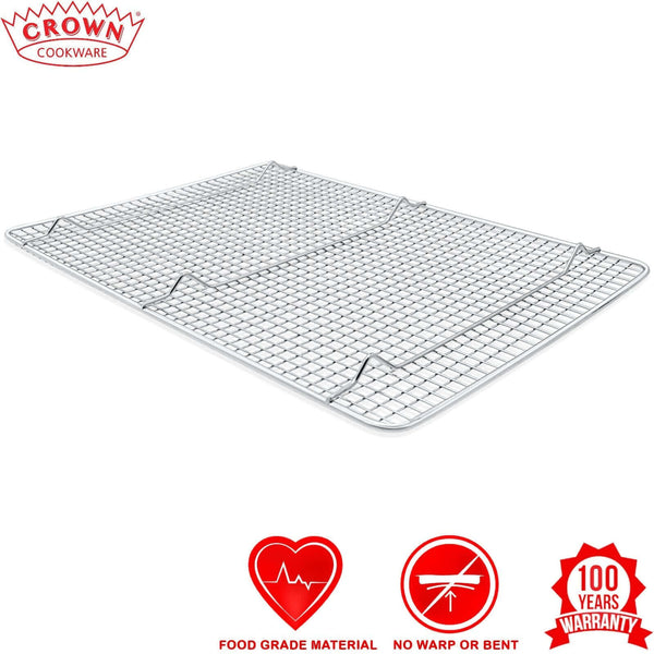 Underside of Cooling Rack for Baking / Roasting showing pegs that hold it up - Crown Cookware