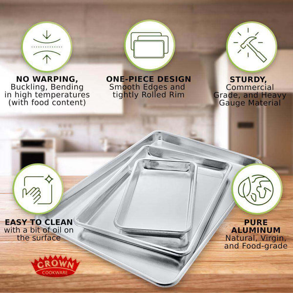 Half Baking Sheet, 13 x 18 inch - Crown Cookware