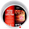 Round cake pan, 4 inches deep, high quality, durable, food-grade aluminum baking pan - Crown Cookware